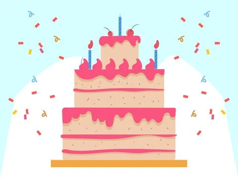 Cake Concept Illustration Stock Illustration