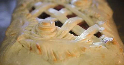 The cake is cooked in the oven Stock Footage 70640475