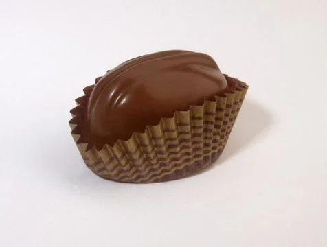 Cake covered with chocolate Stock Photos