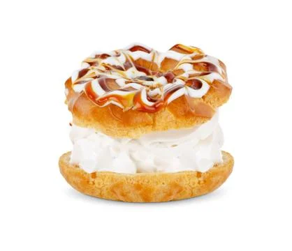 Cake with cream Stock Photos