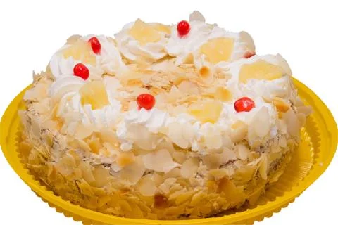 Cake with cream Stock Photos