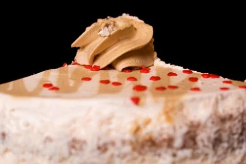 Cake with cream Stock Photos