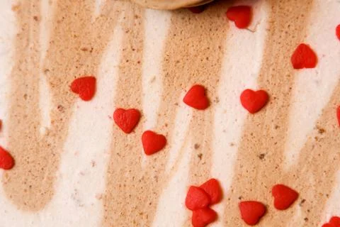 Cake with cream Stock Photos