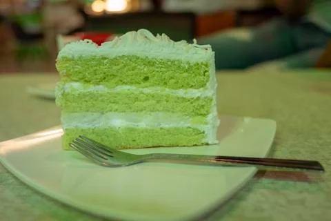 Cake with cream Stock Photos