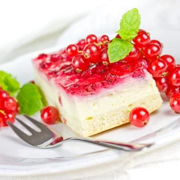 Cake with currants Stock Photos