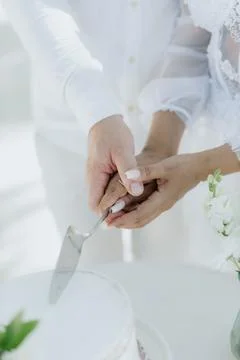 Cake cut Stock Photos