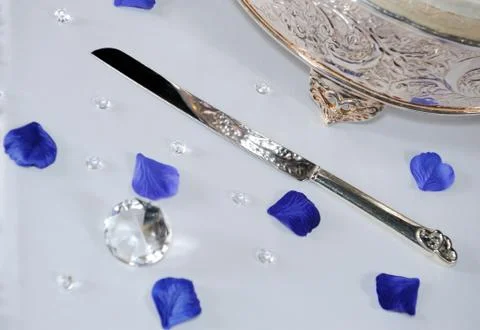 Cake cutting knife Stock Photos