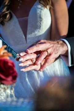 Cake cutting Stock Photos