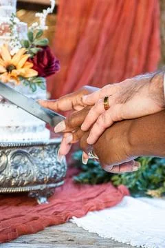 Cake cutting Stock Photos