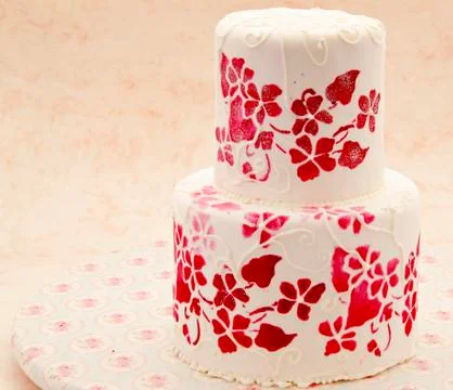 Cake decorated Stock Photos