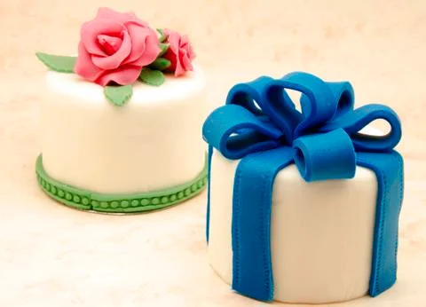 Cake decorated Stock Photos