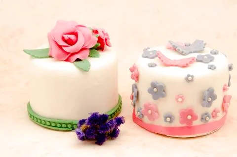 Cake decorated Stock Photos