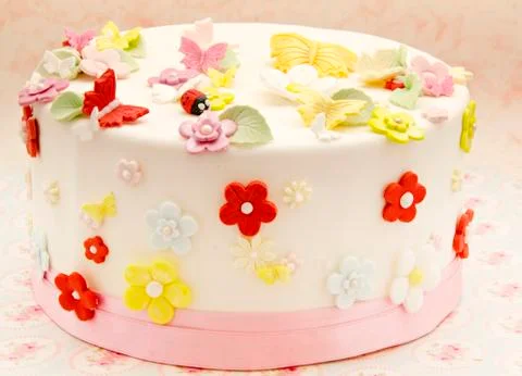 Cake decorated Stock Photos