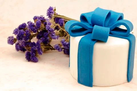 Cake decorated Stock Photos