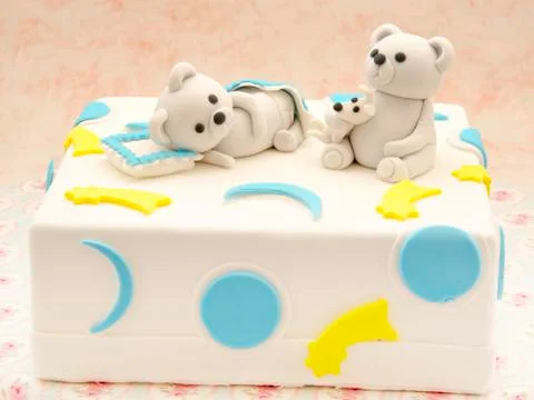 Cake decorated Stock Photos