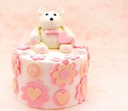 Cake decorated Stock Photos