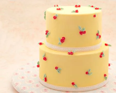 Cake decorated Stock Photos