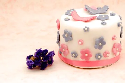 Cake decorated Stock Photos