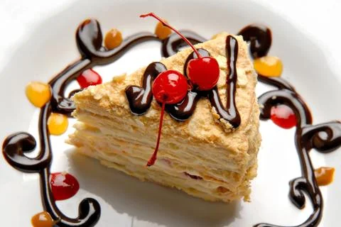 Cake decorated Stock Photos