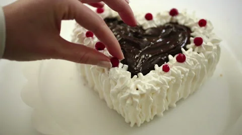 Cake decorating Stock Footage 34344504