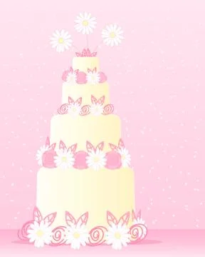 Cake decoration Stock Illustration