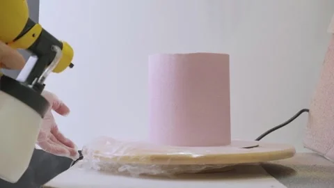 Cake decoration process Stock Footage 306918804