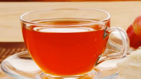 Cake dessert and tea Vídeos de archivo 53283802