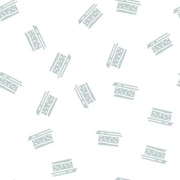 Cake dessert glyph vector seamless pattern Stock Illustration