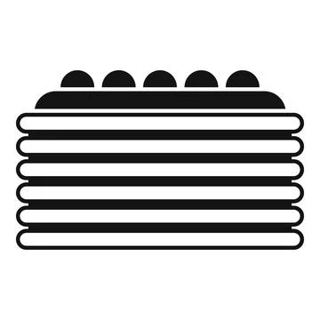 Cake dessert icon simple vector. Happy party Stock Illustration