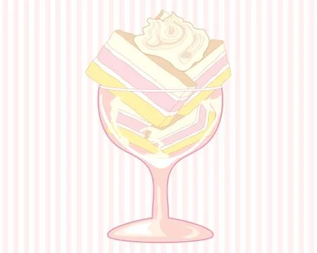 Cake dessert Stock Illustration
