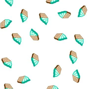 Cake dessert isometric icon vector isolated illustration Illustrazione stock