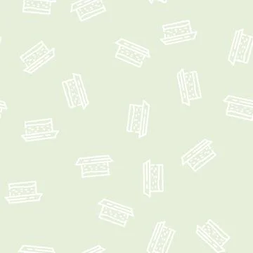 Cake dessert line vector seamless pattern イラスト素材
