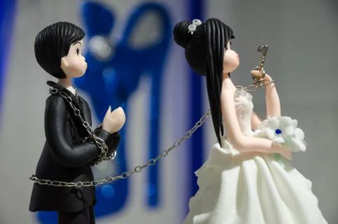 Cake dolls Stock Photos