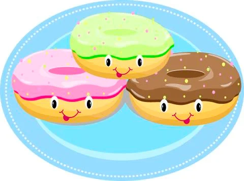 Cake donut  vector Illustrazione stock
