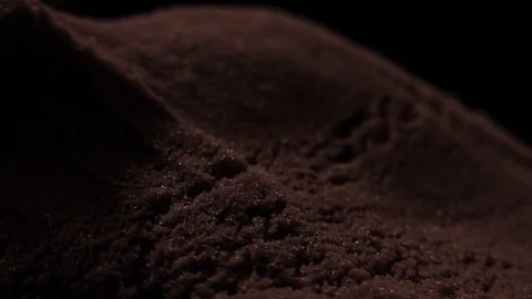 Cake Dough Dark Chocolate Macro 06 Stock Footage 123381513