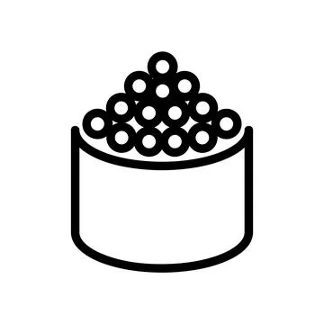 Cake flat icon. Pictogram for web. Line stroke. Isolated on white background. Stock Illustration
