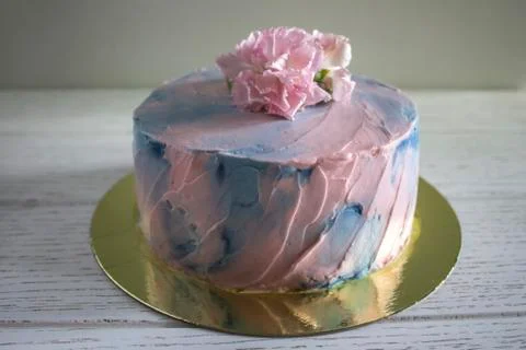 Cake with flowers Stock Photos