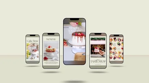 Cake Food Reels Stockmateriaal After Effects