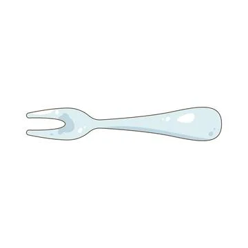 Cake fork Illustrazione stock