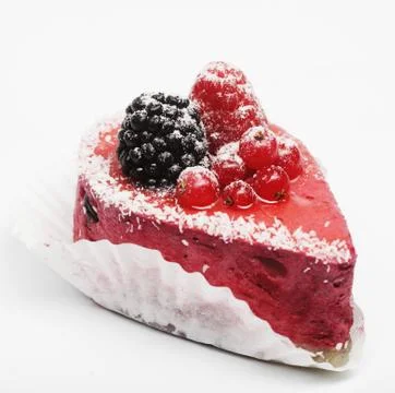 Cake with fresh berry Foto stock
