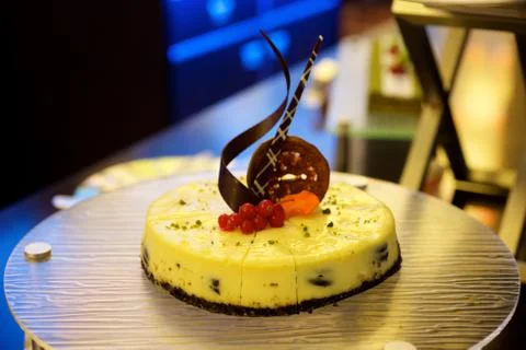 Cake with fruit Stock Photos