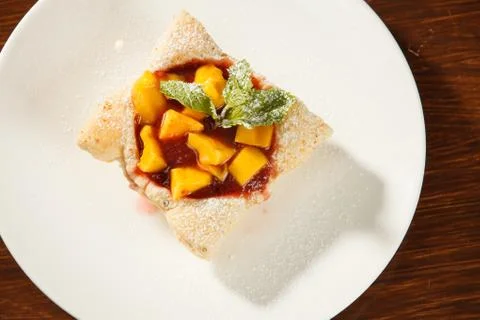 Cake with fruit Stock Photos