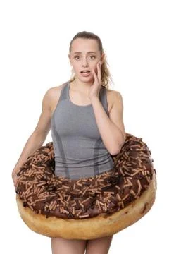 Cake going on my hips Stock Photos