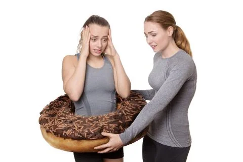 Cake going on my hips Foto stock