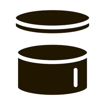 Cake Hat Round Carton Package Packaging Vector Stock Illustration