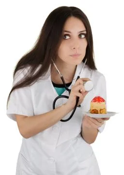 Is the Cake Healthy Stock Photos