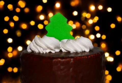 Cake with Herringbone Stock Photos