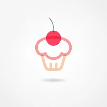 Cake icon Illustrazione stock