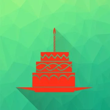 Cake Icon Illustrazione stock