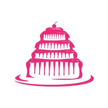 Cake icon Stock Illustration